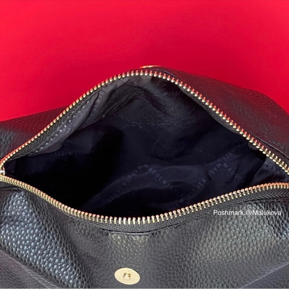 3pcs! Steve Madden Bparker Crossbody Purse Handbag color Black with Twilly scarf - Picture 13 of 14